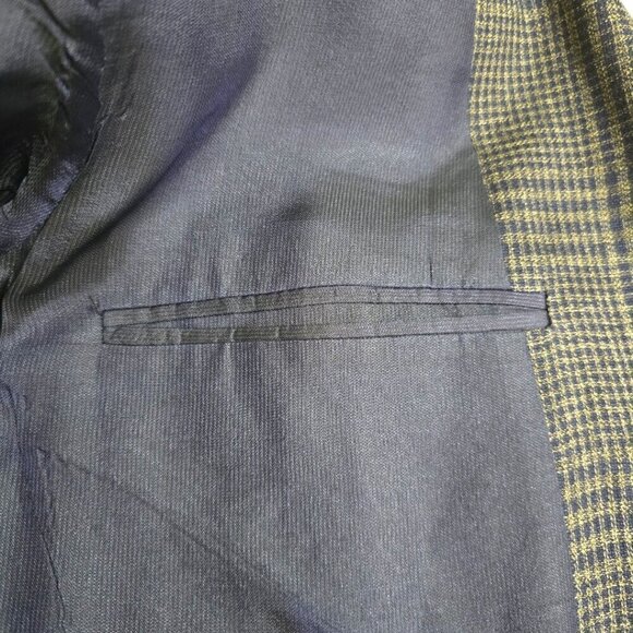 Ermenegildo Zenga Vintage Plaid Soft Single Breasted Blazer Sz 42R - Picture 11 of 11